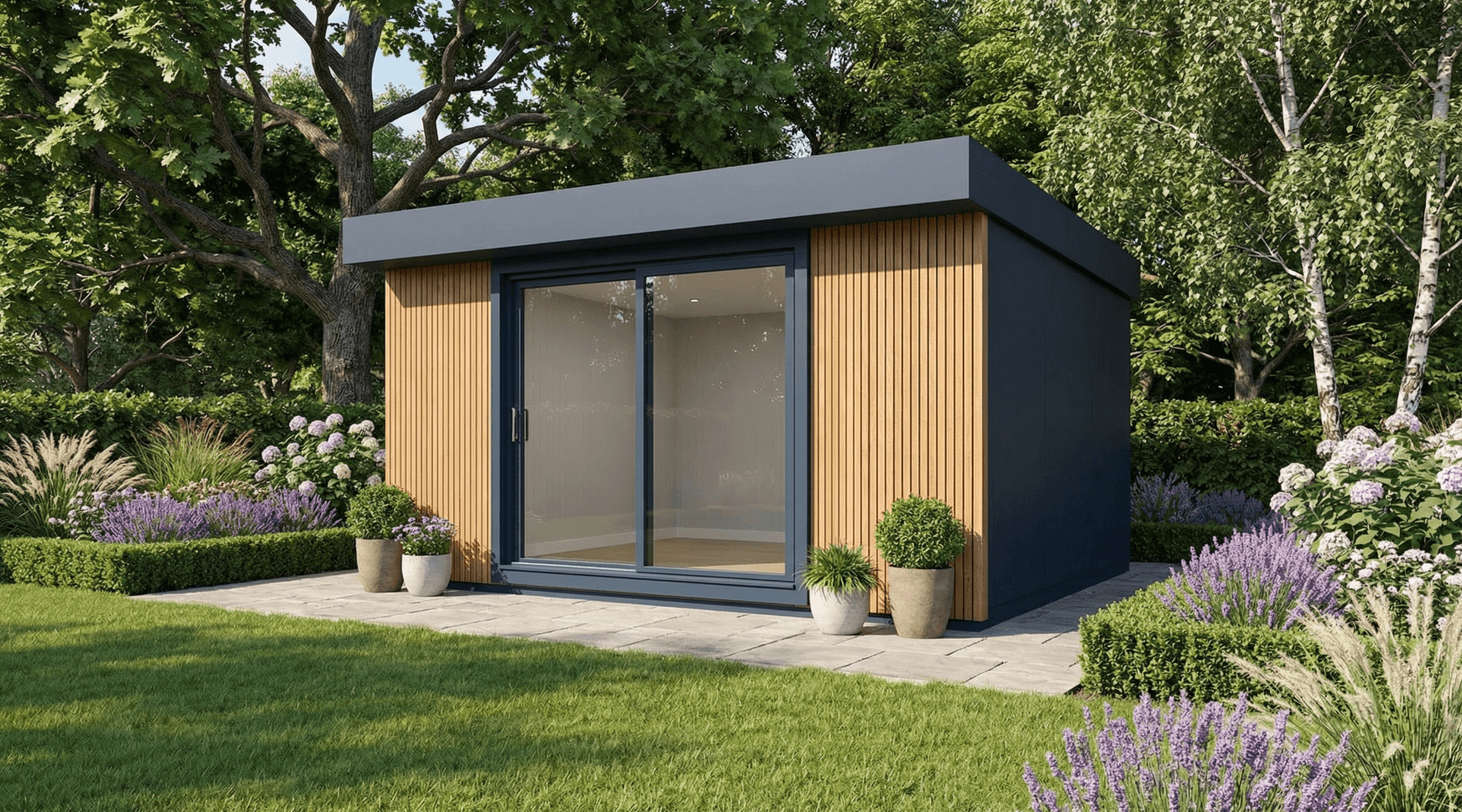 Beautiful garden room in natural setting